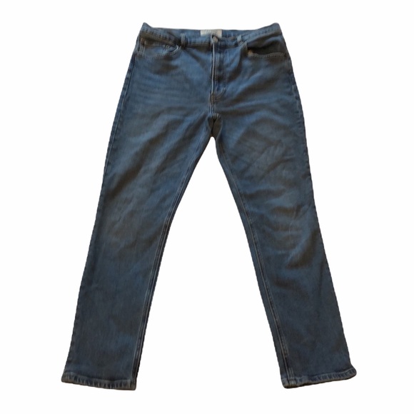 Reformation Jeans High & Skinny Cropped Stretch Jeans in Syracuse Wash - Picture 1 of 15